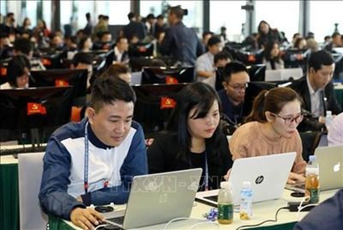 Phóng viên tác nghiệp. Ảnh minh họa: TTXVN