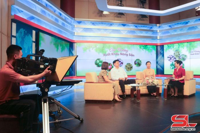 Sản xuất chương trình tại Trường quay Đài Phát thanh - Truyền hình tỉnh. 