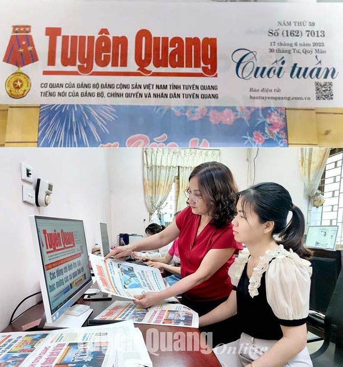 Báo Tuyên Quang triển khai mã QR-Code trên các ấn phẩm báo in.