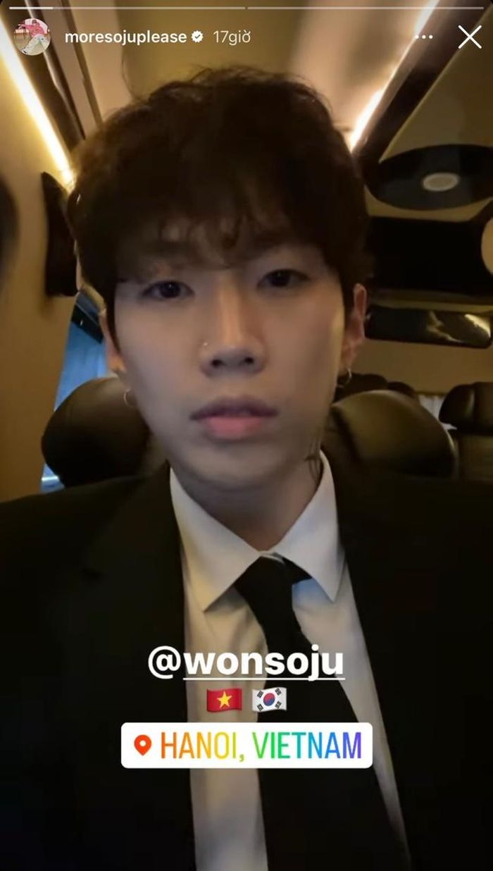 Jay Park check-in tại Hà Nội, Việt Nam trên Instagram