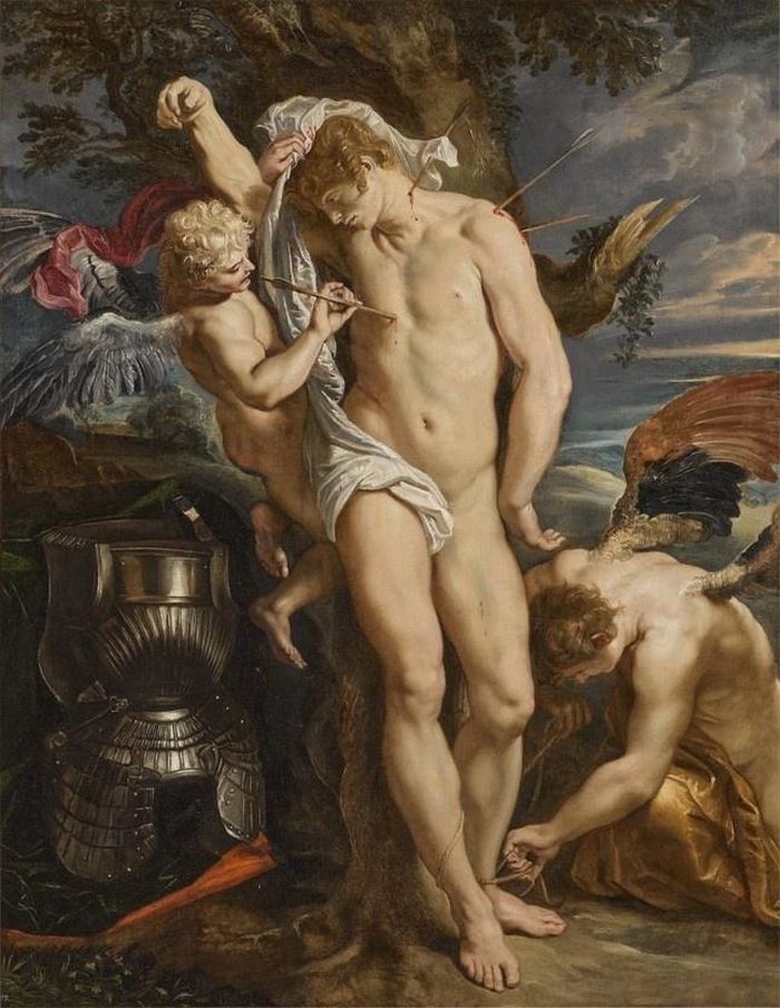  Bức Saint Sebastian Tended by Two Angels. Ảnh: Sotheby's. 