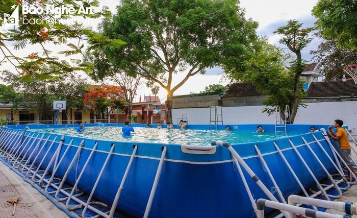 Số lượng bể bơi ở Nghệ An còn rất thiếu. Ảnh tư liệu