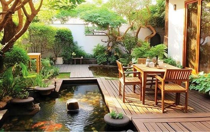 Nhiều gia chủ muốn tạo điểm nhấn bằng cách đưa tiểu cảnh vào nhà