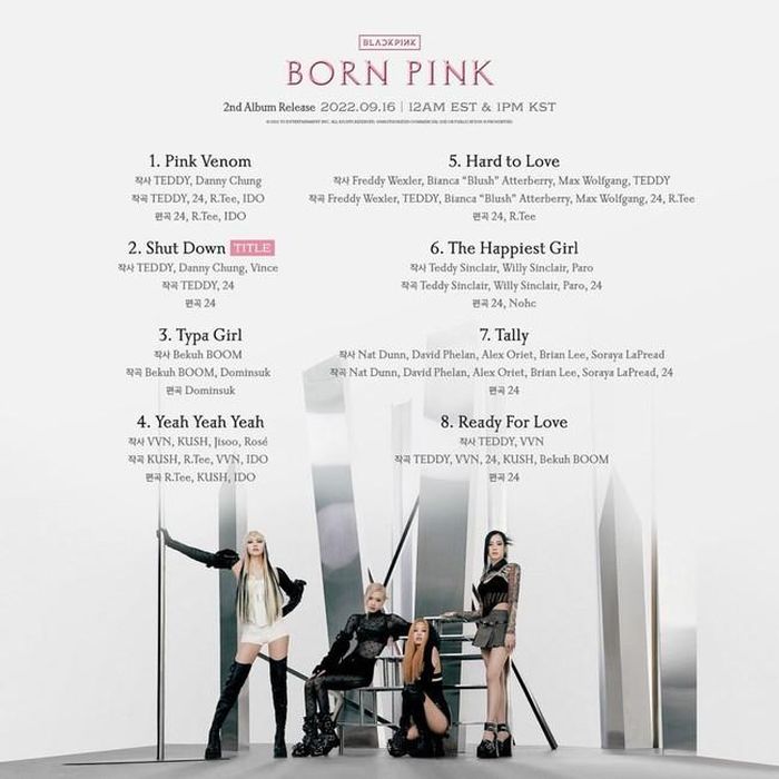 Album "Born Pink" của Blackpink được phát hành vào năm 2022