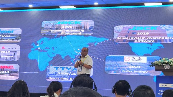 Đại diện Jack Technology chia sẻ về các giải pháp, thiết bị thông minh hỗ trợ doanh nghiệp tối ưu hóa sản xuất