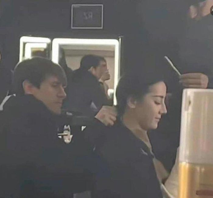 Hồi đầu năm nay, Địch Lệ Nhiệt Ba xuất hiện ở châu Âu