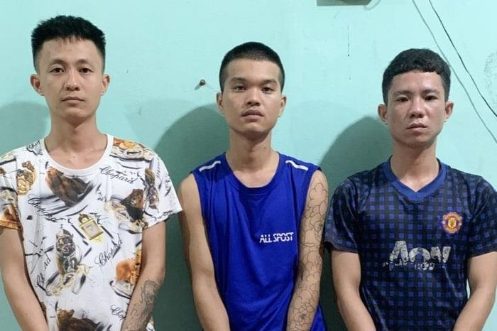 Nhóm thanh thiếu niên tại cơ quan điều tra. (Ảnh: Công an Bắc Giang)
