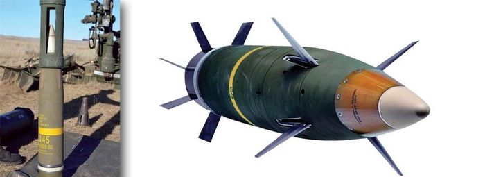Đạn Excalibur có tổng trọng lượng 48 kg và riêng đầu đạn nặng 22 kg, để bắn trúng mục tiêu, nó sử dụng hệ dẫn đường quán tính và vệ tinh, đảm bảo sai số chỉ trong vòng 4 mét tính từ điểm ngắm.