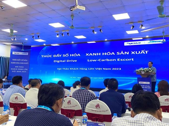 Ông Vũ Đức Giang, Chủ tịch Vitas: "Cộng đồng doanh nghiệp dệt may Việt Nam, trong đó có doanh nghiệp FDI đã tìm được lối thoát bằng con đường số hóa, xanh hóa sản xuất".