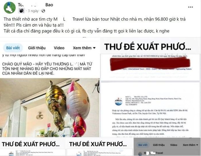 Nhiều người có nguy cơ mất từ vào triệu cho đến gần trăm triệu đồng khi đặt cọc du lịch trên mạng. (Ảnh chụp màn hình)