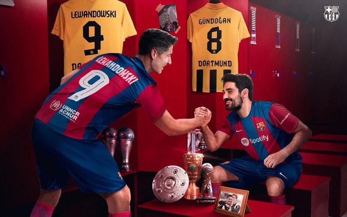 Gundogan và Lewandowski tái ngộ sau 9 năm