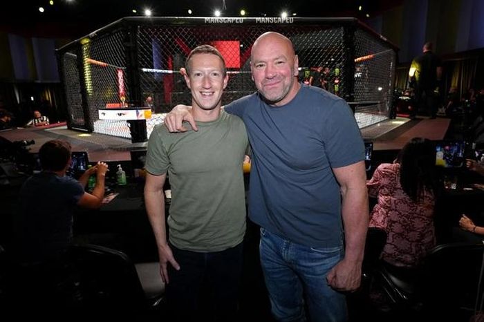 Ông Dana White và Mark Zuckerberg
