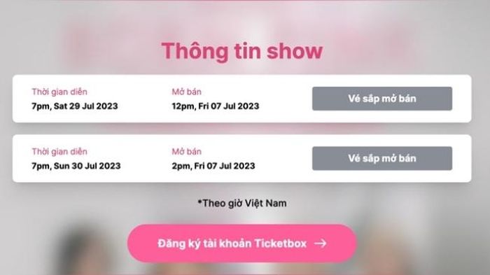 Thông tin mở bán vé concert Blackpink tại Hà Nội
