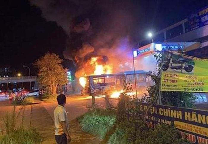 Hiện trường vụ cháy. Ảnh FB