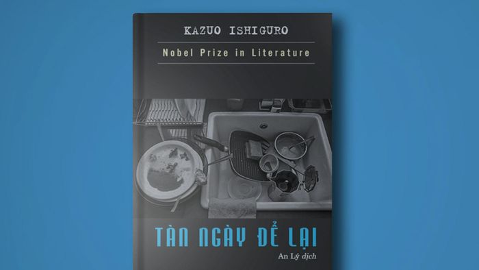  Bìa cuốn sách Tàn ngày để lại được lấy hình ảnh chậu bát đĩa chưa rửa. Ảnh: Hoàng Lão. 
