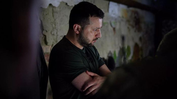 Tổng thống Ukraine Volodymyr Zelensky. Ảnh: AP