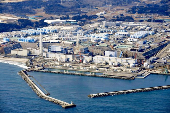 Nhà máy điện hạt nhân Fukushima Daiichi. Ảnh: Kyodo.