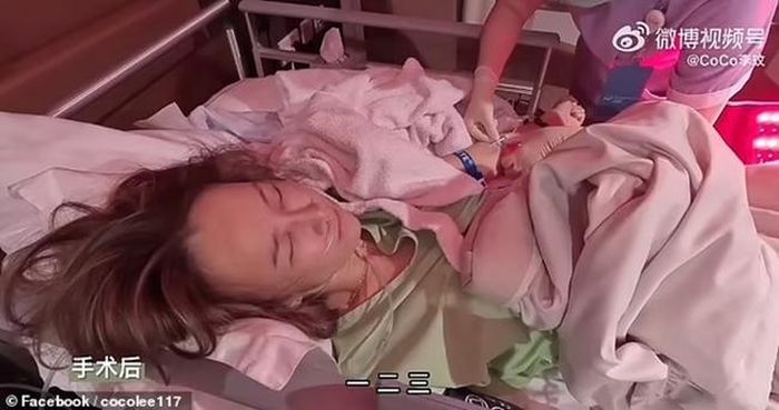 Coco Lee được nhìn thấy trên giường bệnh ngay sau khi trải qua ca phẫu thuật hồi đầu năm nay