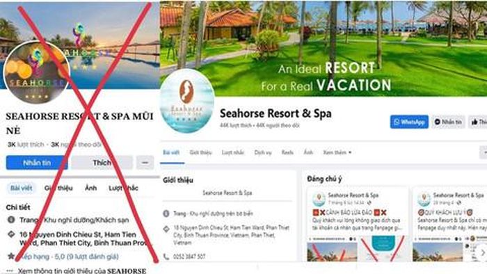 Giả danh Facebook của một cơ sở du lịch tại tỉnh Bình Thuận để thu lợi bất chính
