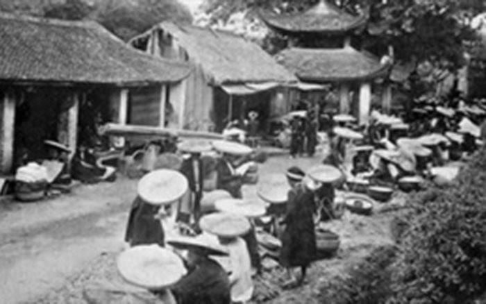 Chợ phiên Hà Nội thế kỷ XIX.