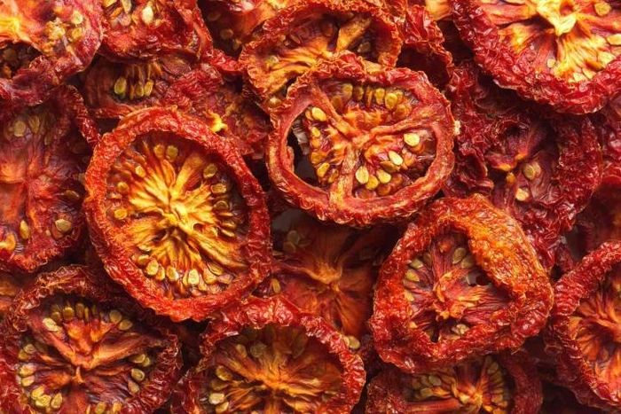 Lượng lycopene trong cà chua khô cao nhất. (Ảnh: Pinterest)