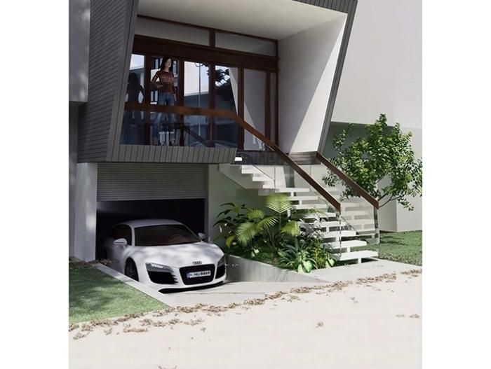 Việc bố trí garage ở vị trí nào để không bị lấn chiếm sang các không gian khác là vấn đề luôn được nhiều gia chủ quan tâm. (Ảnh minh họa: KTNO)