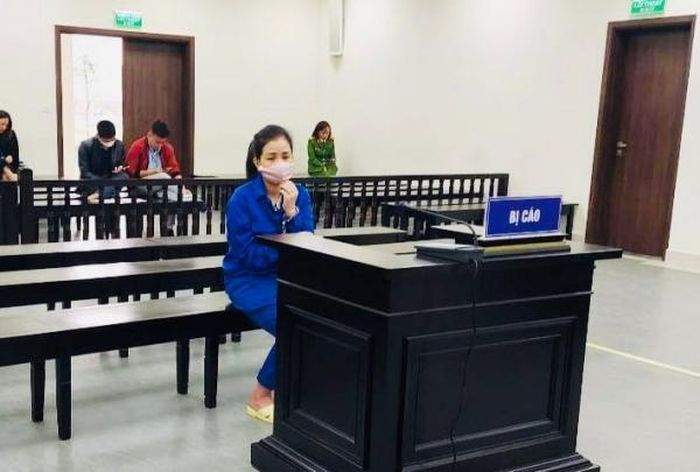Bị cáo Lan tại phiên tòa ngày 11/7.