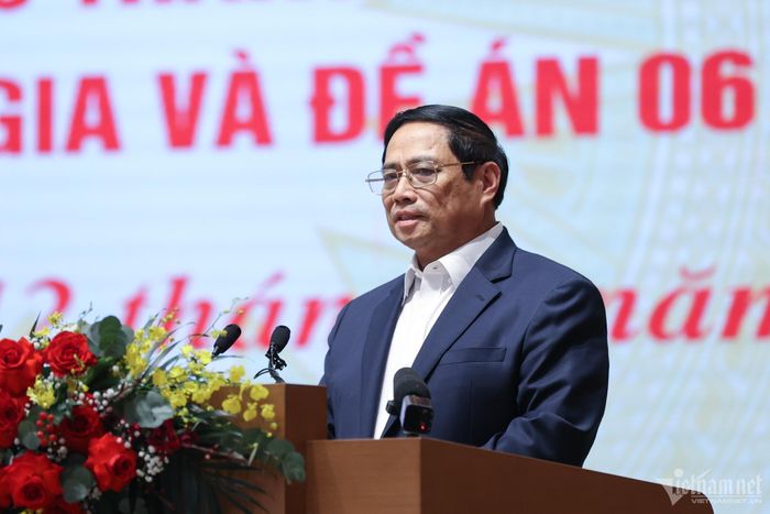 Thủ tướng Phạm Minh Chính phát biểu khai mạc hội nghị chiều ngày 12/7. (Ảnh: Phạm Hải)