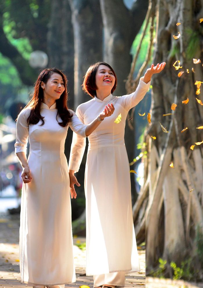 Những thiếu nữ trong tà áo dài trắng, những gánh hàng rong… tất cả tạo nên một hình ảnh đặc trưng về Hà Nội mà chúng ta dễ bắt gặp