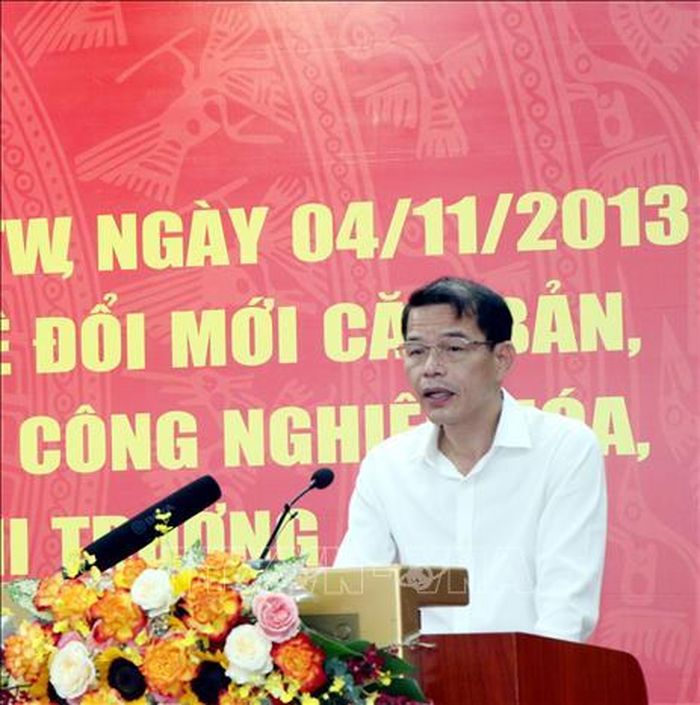 Phó Trưởng Ban Tuyên giáo Trung ương Vũ Thanh Mai phát biểu tại Hội nghị. Ảnh: Mạnh Tú/TTXVN