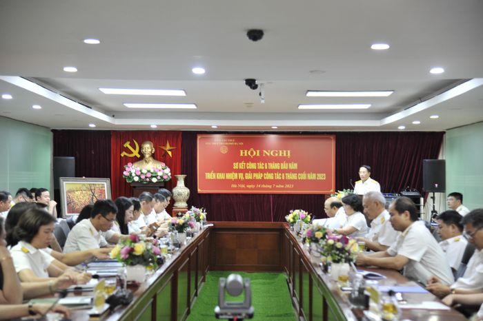 Cục Thuế Tp.Hà Nội công bố kết quả công tác thuế 6 tháng đầu năm, triển khai nhiệm vụ công tác thuế 6 tháng cuối năm 2023.