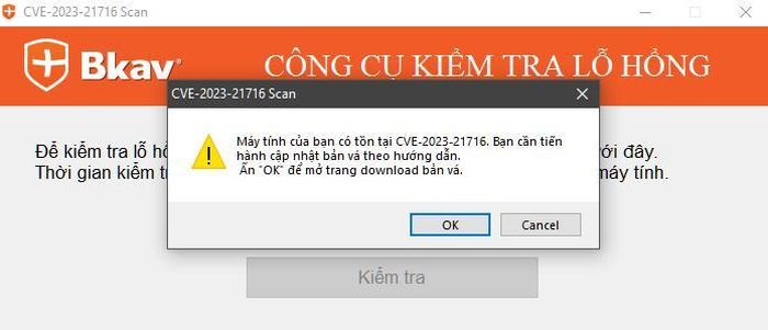 Bkav đã phát triển công cụ kiểm tra lỗ hổng Microsoft Office và đang cung cấp miễn phí trên website.