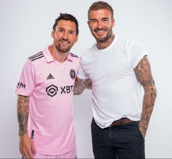 Đồng sở hữu Inter Miami trong một bức ảnh gây sốt với Messi trước đó