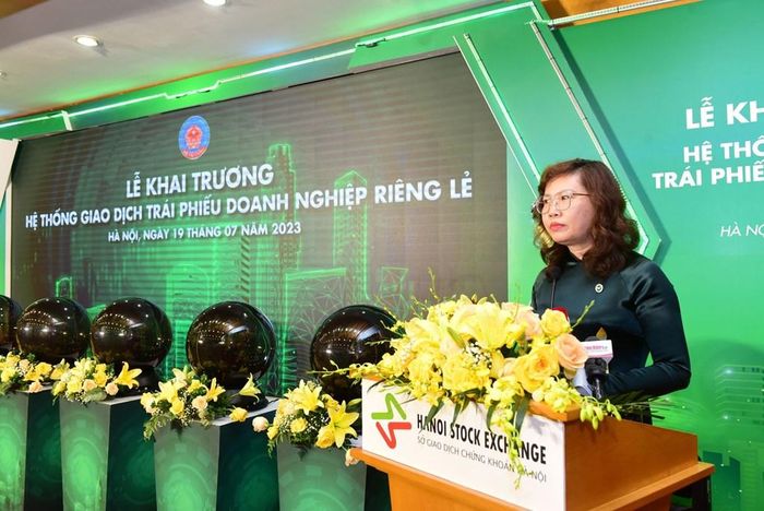 Chủ tịch Ủy ban Chứng khoán Nhà nước Vũ Thị Chân Phương. Ảnh: Văn Giáp/BNEWS/TTXVN