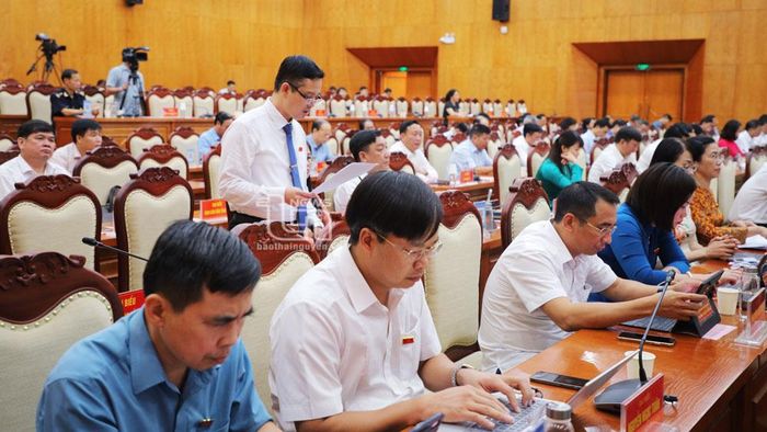 Các ĐB tham gia chất vấn một số nội dung.