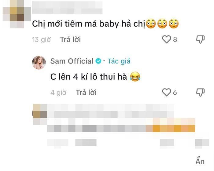 Nữ diễn viên phủ nhận, cho biết chỉ đang tăng cân 