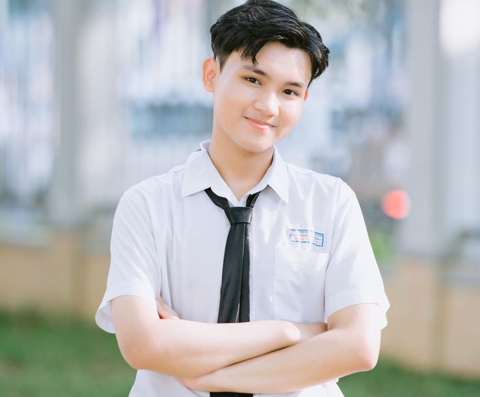 Phạm Xuân Thành, thủ khoa khối D tại hội đồng thi Đà Nẵng. (Ảnh do nhân vật cung cấp)