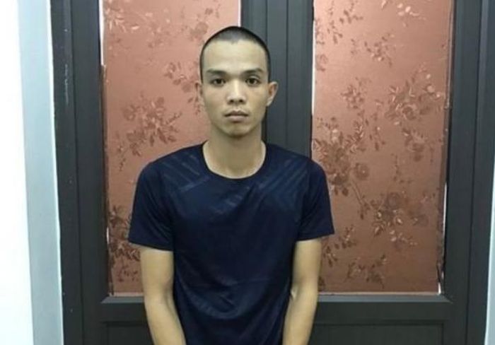 Đối tượng Phan Duy Quyết thời điểm vừa bị cơ quan Công an bắt giữ.