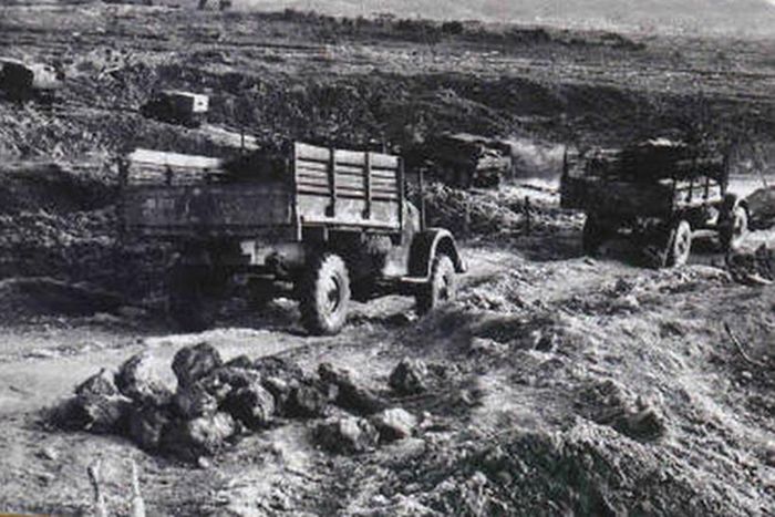 Chiến trường Đồng Lộc một thời khói lửa, đạn bom. Ảnh tư liệu.