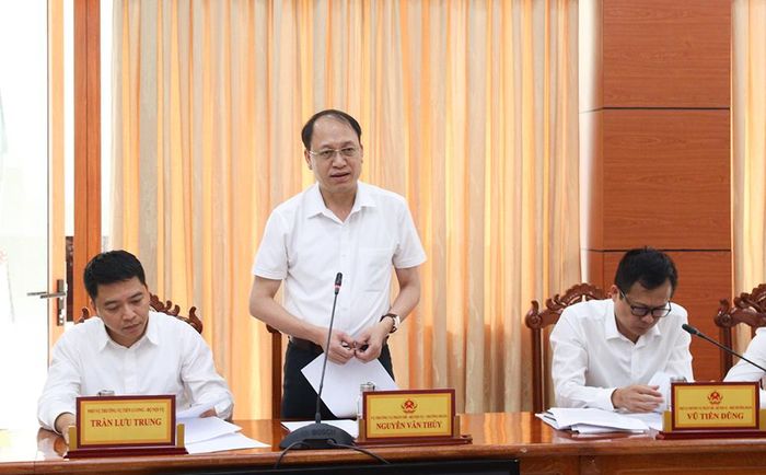 Vụ trưởng Vụ Pháp chế Nguyễn Văn Thủy phát biểu tại buổi kiểm tra