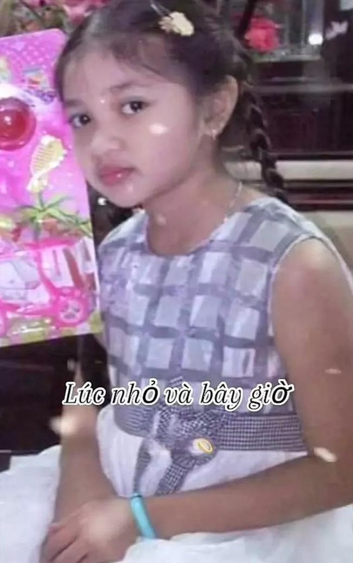 Dễ dàng nhận thấy, các đường nét trên gương mặt Minh Kiên lúc nhỏ và hiện tại khá tương đồng