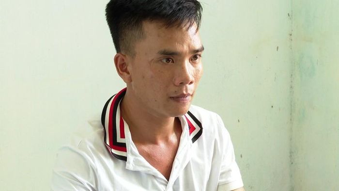 Phan Văn Quang tại cơ quan công an.