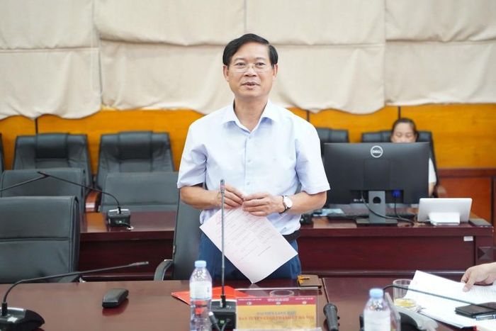Phó Trưởng ban Thường trực Ban Tuyên Giáo Thành ủy Hà Nội Phạm Thanh Học phát biểu tại buổi họp báo.