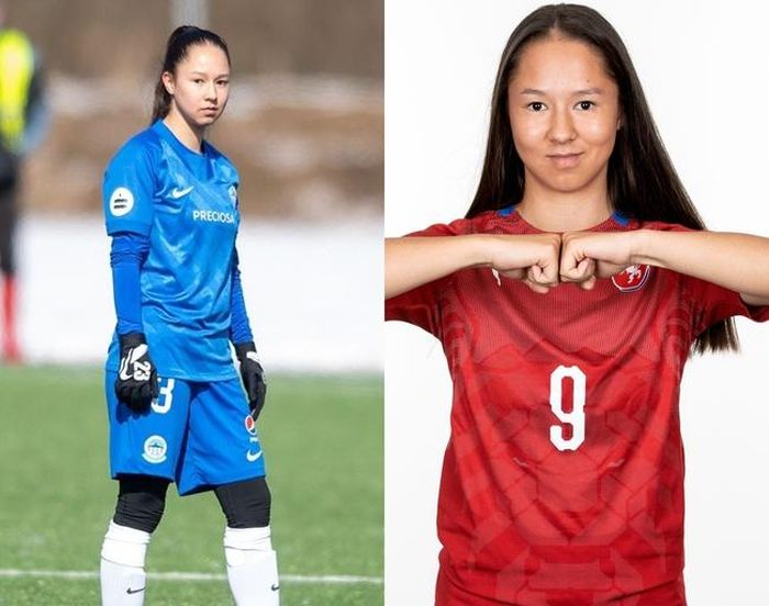 Kim Thanh chơi ở vị trí tiền đạo