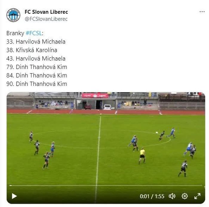 Kim Thanh đã gây sốt với cú hat-trick trong 11 phút