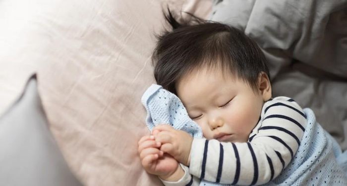 Ngáy ở trẻ sơ sinh cũng có thể là dấu hiệu của tình trạng mềm sụn thanh quản. Ảnh minh họa: INT.