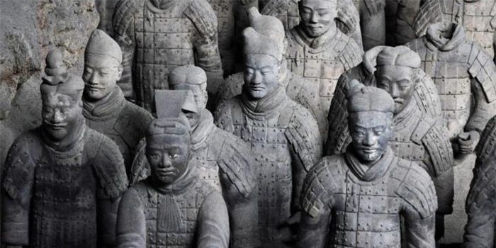 Đội quân đất nung trong quần thể lăng mộ Tần Thủy Hoàng. (Ảnh: sixthtone)