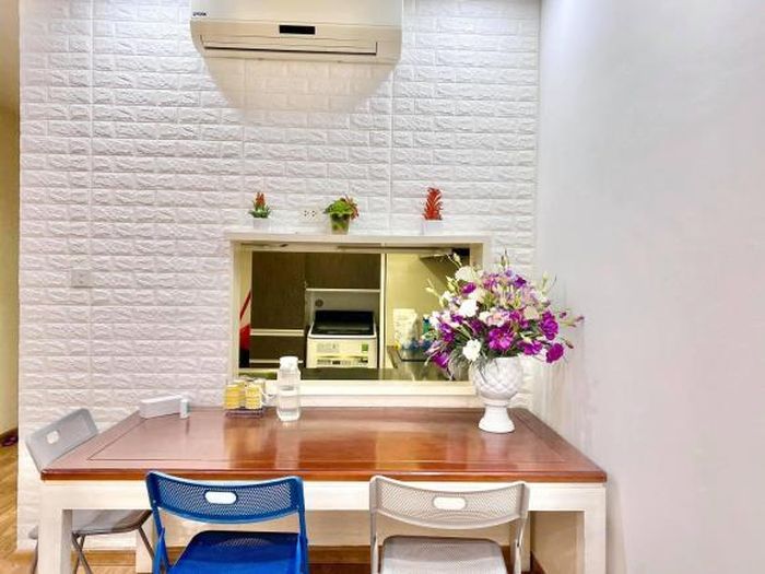Phòng ăn ngăn cách với phòng bếp