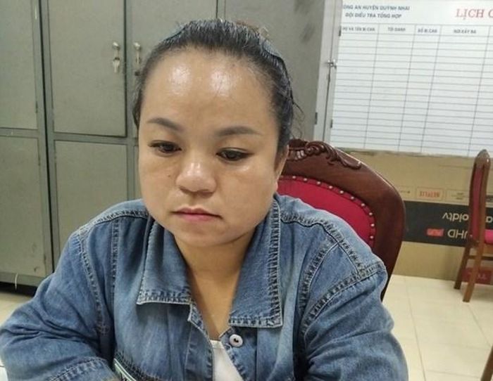 Đối tượng Vũ Thùy Linh tại cơ quan điều tra. (Nguồn: Công an tỉnh Lạng Sơn)