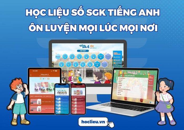 Hệ sinh thái Học liệu số miễn phí đi kèm với bộ SGK Tiếng Anh Global Success với phần mềm tương tác hấp dẫn, hệ thống âm thanh, video, trò chơi,...